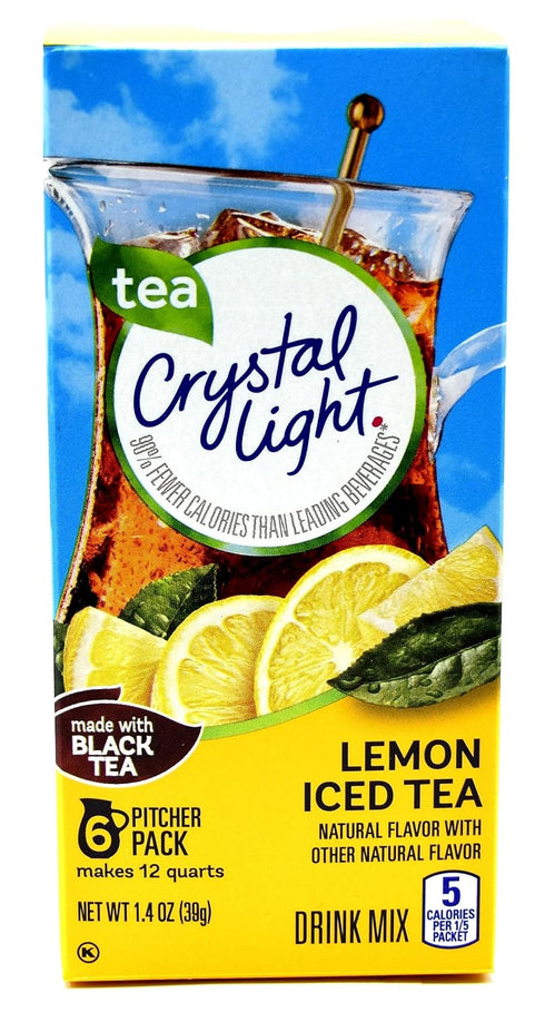 Crystal Light Lemon Iced Tea Drink Mix, 12-Quart Canister (Pack of 10)