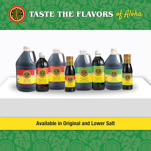 Aloha Shoyu - Lower Salt Soy Sauce, 24 oz Bottle, 25% Less Sodium