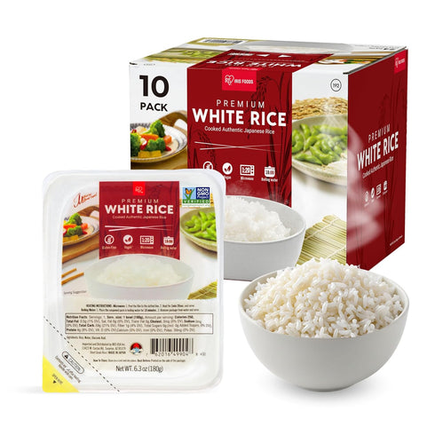 IRIS Instant White Rice (10 Pack), Ultra Premium Japanese Short Grain Sushi
