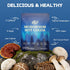 6-Mushroom Immune 7.76 OZ Mushroom Cocoa Sleep Supplement with & Adaptogens, Keto Superfood Hot Chocolate with Reishi
