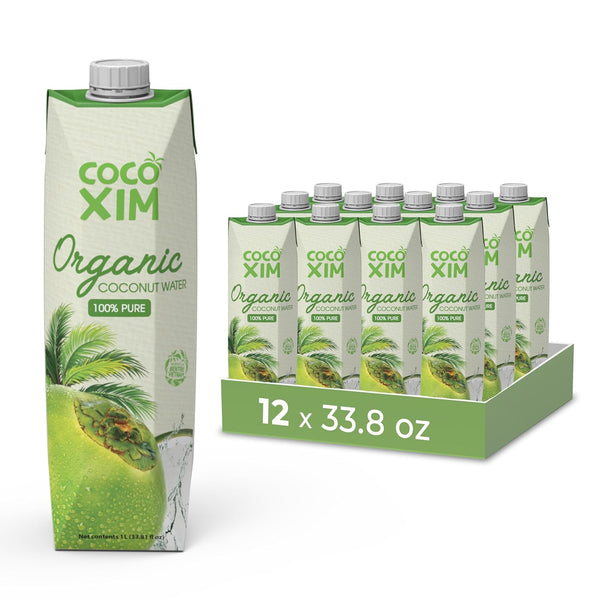 COCOXIM Ready to Drink Coconut Water Organic - 33.8 oz (Pack of