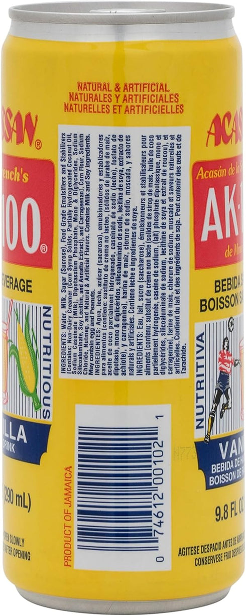 Acassan Ak-100 9.8 Oz (Pack 12) Mrs. French Vanilla Corn Drink, fl