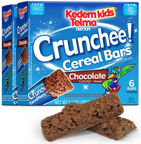kedem Kids, Crunchee! Dairy Chocolate Flavored Cereal Bars, "2 Pack" (Total 12 Bars)