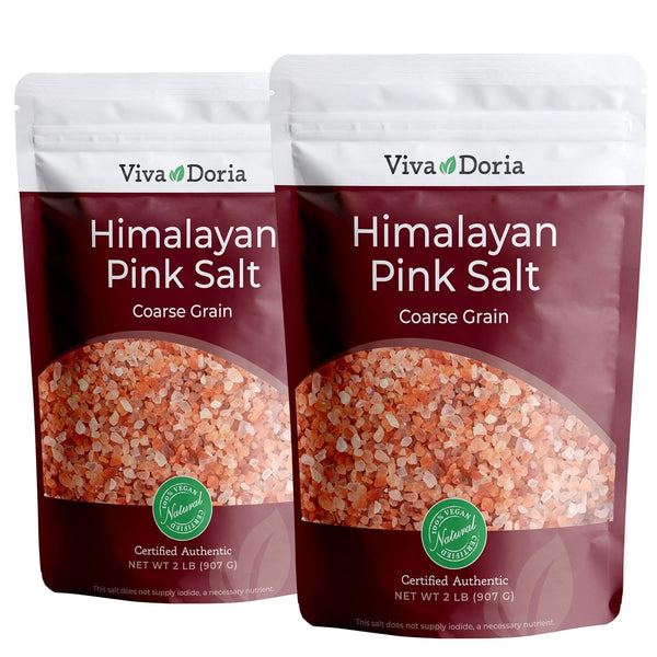 Viva Doria Himalayan Pink Salt, Crystal Salt, Coarse Salt, 4 lb (Qty: