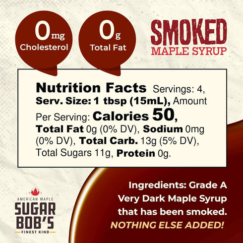 Sugar Bob's Finest Kind Smoked Maple Syrup - Travel Size, 2 oz