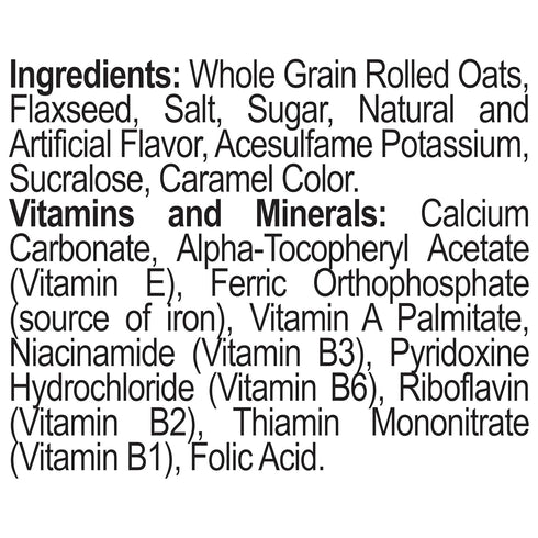 Better Oats 100 Packets, 90 10 (Pack 6) Calorie Cinnamon Roll Oatmeal Flax Seed and Whole Grain Breakfast, Cooks