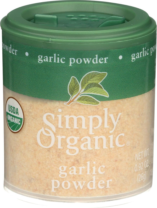 Simply Organic Garlic Powder, Certified Organic | 0.92 oz | Pack of