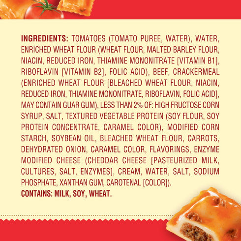 7.5 OZ (12 Chef Boyardee Beef Ravioli in Pasta Sauce, Microwave Food, Microwaveable Bowl Bowls)