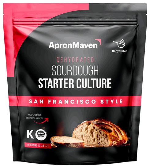 Apron Maven Premium Sourdough Starter Culture - San Francisco Style Heirloom Dehydrated
