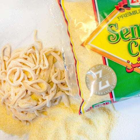 32oz Ziyad Coarse Semolina Wheat, Smeed, Semolina Flour, Perfect for Stews, Soups, Gravy, Baking Breads, Biscuits