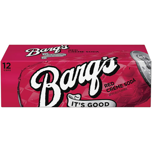 Barq's Pack 12 Oz (Pack 12) Red Creme Soda Fridge Cans, Fl