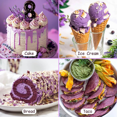 24oz (680g) Pack Purple Sweet Potato Powder - Natural Food Coloring for Baking, Drinks & SmoothiesUbe/Purple Yam
