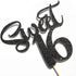 Black Glitter Sweet 16 Cake Topper, Happy 16th Birthday Decor, Cheers to 16 Years, 16th Wedding Anniversary Supplies