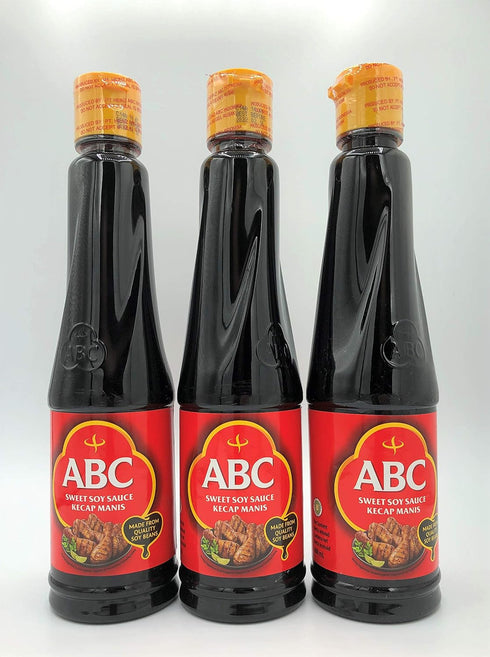 20.2 (Pack 3) ABC Sweet Soy Sauce Kecap Manis, Ounce