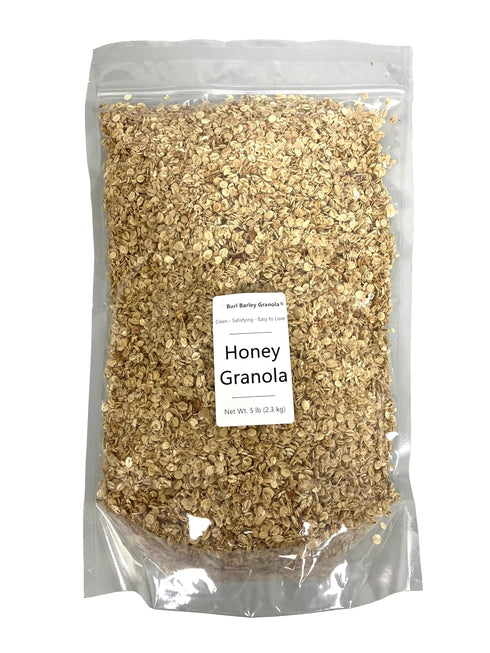Burl Barley Granola, Honey Granola, Whole Grain Barley Cereal, Delicious Granola for