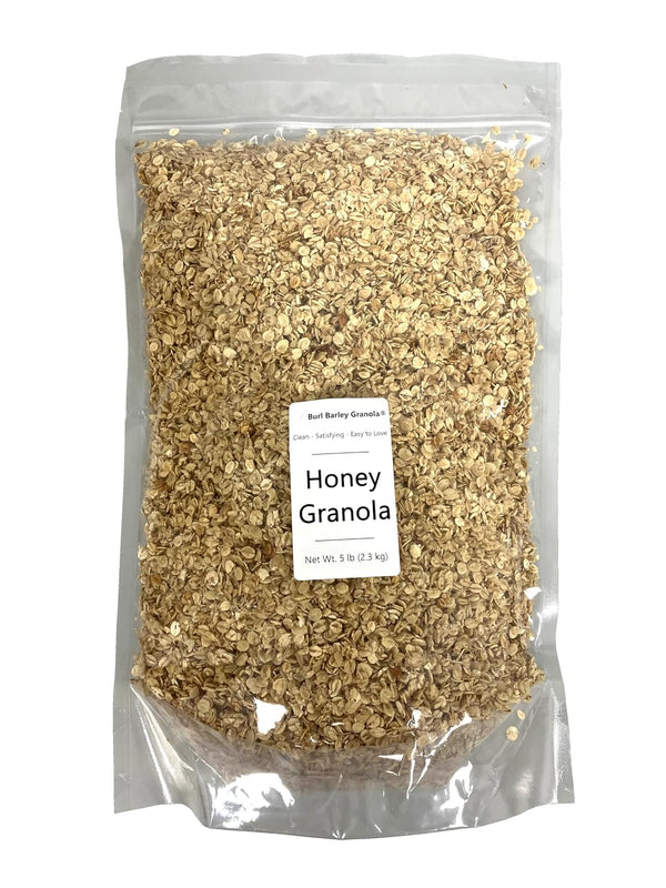 Burl Barley Granola, Honey Granola, Whole Grain Barley Cereal, Delicious Granola for