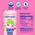 12pk, Immune 5 12 Pack, 12 Oz wildwonder Sparkling Probiotic Drink for Gut Health & Support, Guava Rose, G Prebiotic