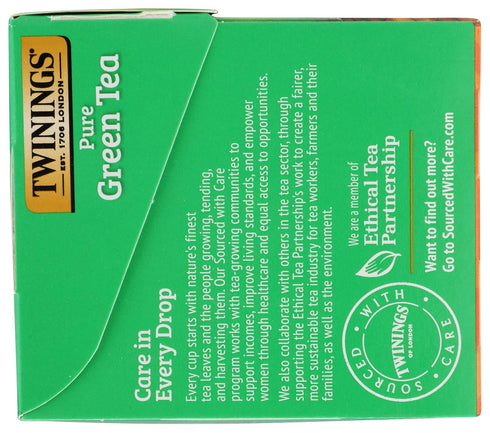 1.48 20 Twinings Green Tea, Ounce Box individual tea bags