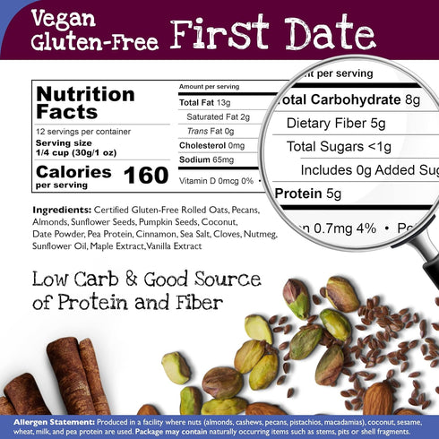 Pack 12 oz. (Pack 3) True North Granola Gluten Free Granola Variety - Maple Vanilla, First Date, & Ginger Lemon