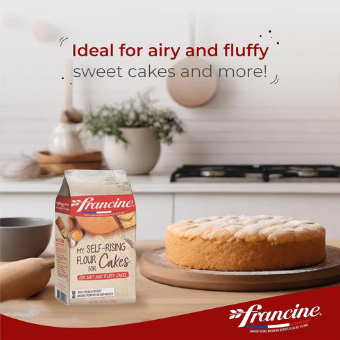 Francine 1kg Farine de Ble Pour Gateaux - French Imported Cake Flour Mix