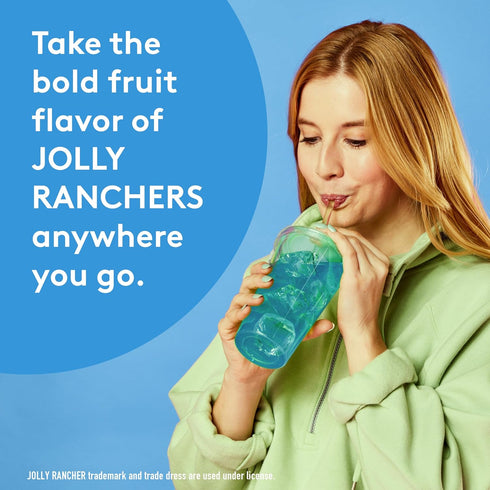 Jolly Rancher Singles To Go Water Drink Mix, Blue Raspberry, 12 Boxes with 6 Packets Each, 72 Total Servings
