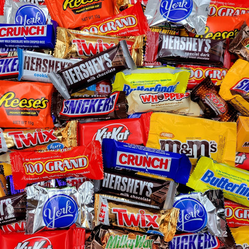 Yummy Chew Pack 2lb 2 Bulk Chocolate Candy Variety - Bulk Candy Individually Wrapped - Assorted Chocolate Candy