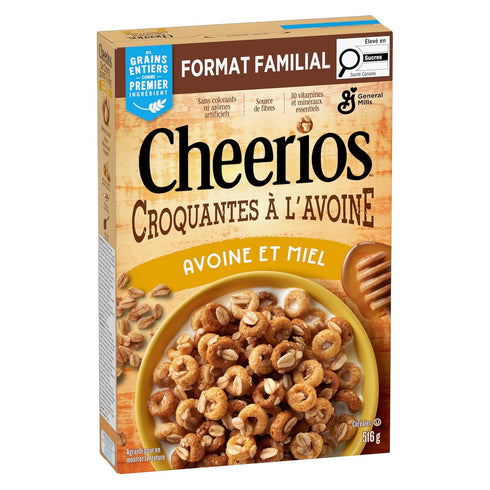 516g/18.2 oz Cheerios Oat Crunch Oats 'N Honey Cereal