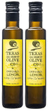 Country (8.5 oz, 2 Pack) Texas Hill Olive Co Lemon Infused Olive Oil - Cold Pressed Gourmet EVOO Olive Oil - Great