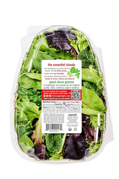 10 Oz Organicgirl Baby Spring Greens Mix