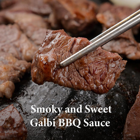 Galbi Kalbi 16.93 oz Wang Marinade - Korean BBQ Sauce for Beef Short Ribs, Sweet & Smoky Marinade, Authentic Korean Rib