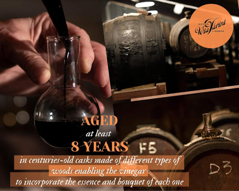 Via Farini 8.45 Oz Yellow Label Aceto Balsamico Di Modena IGP Aged Artisan Italian Balsamic Wine Vinegar Fl with Gift