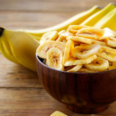 8 pack 4.8 oz Elan Organic Banana Chips, Non-GMO, Vegan, Gluten-Free, Kosher, Sweetened with Organic Sugar, Crunchy