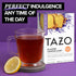 90 (15ct Pack 6) TAZO Dessert Delights Glazed Lemon Loaf Herbal Tea Bags, Aromatic Blend, Caffeine-Free, Total Tea Bags