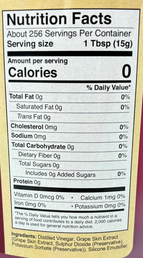 Chef's Quality 5% 1 Chefs Quality Red Vinegar | Acidity | Made in USA | Gallon