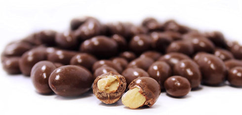 2 LBS Gourmet Milk Chocolate Covered Peanuts by Its Delish Bulk Bag Premium Dairy Dark Chocolate Coated Peanuts