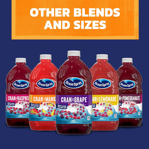 64 Oz (Pack 8) Ocean Spray Cran-Mango Cranberry Mango Juice Drink, Fl Bottle