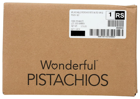 6 OZ Wonderful Pistachio Roasted & Salted Shelled Pistachios