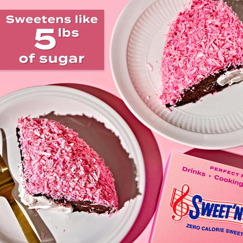 8oz (Pack 6), Sweet'N Low Zero-Calorie Sweetener, Contains Saccharin, Sugar Substitute, Keto, Vegan, Gluten-Free, Great