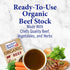 32 oz. (Pack 6) Kitchen Basics Organic Beef Stock, Carton, Enrich the Flavor of Broth, Pot Roast, Chili and Soups