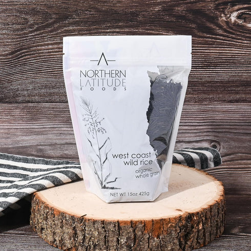 Northern Latitude Foods 15oz Organic Wild Rice - | NON-GMO | Lake Harvested | Sustainable | Naturally Gluten Free