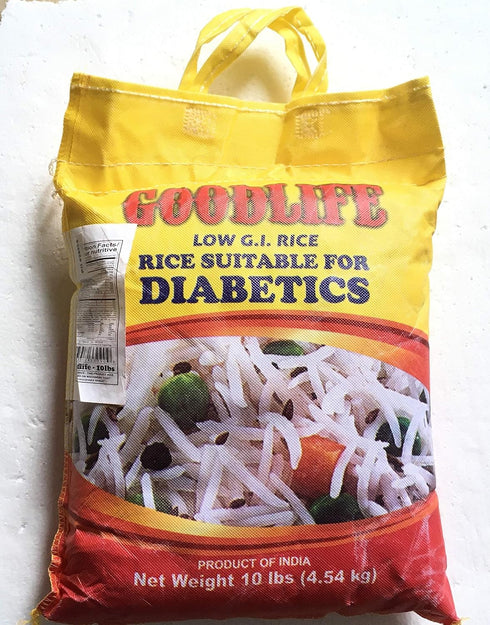 Raja Foods 10 Good Life Low G. I. Rice Suitable for Diabetics - Pound