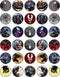 30 Edible Cupcake Toppers with Dark Hero-Inspired Designs | Uncut Wafer Sheet Cake Decorations