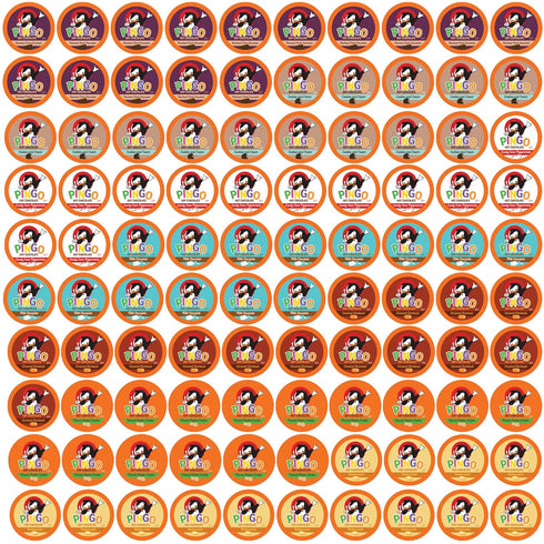 Pingo Hot Chocolate Pods for Keurig KCup Brewers, Assorted Cocoa Variety Pack, 100