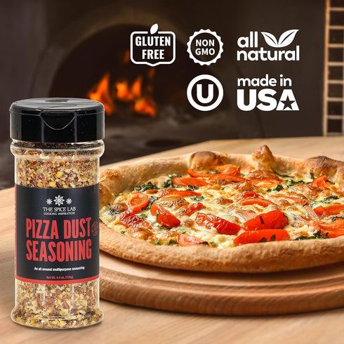 The Spice Lab Pizza Dust Seasoning, Italian Shaker with Fennel Seeds, Chili and Tomato Flakes