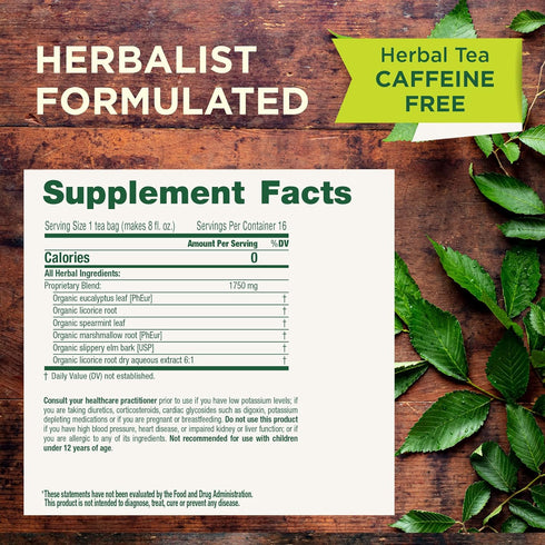 16 Traditional Medicinals Organic, Throat Coat Tea, Eucalyptus & Slippery Elm - Supports Respiratory and Throat Health