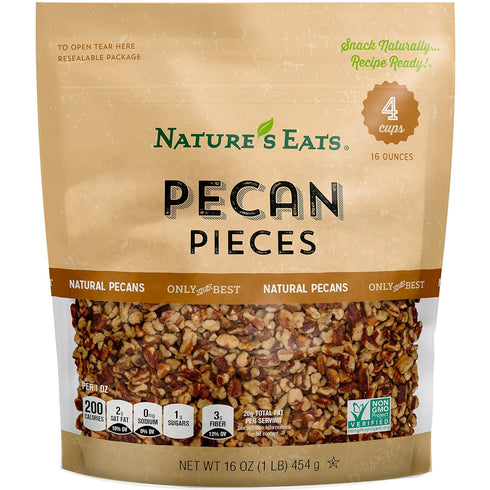 Nature's Eats Pecan Pieces - 16 Oz