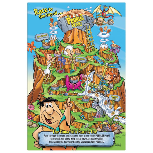 11 oz Post Cinnamon PEBBLES Breakfast Cereal for Kids, Gluten Free, Made with Sweetened Puffed Rice