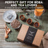 24 Premium Boba Tea Kit by Locca | Makes up to Drinks | Bubble Tea Gift Kit | Thai Tea Edition with Jasmine and Black