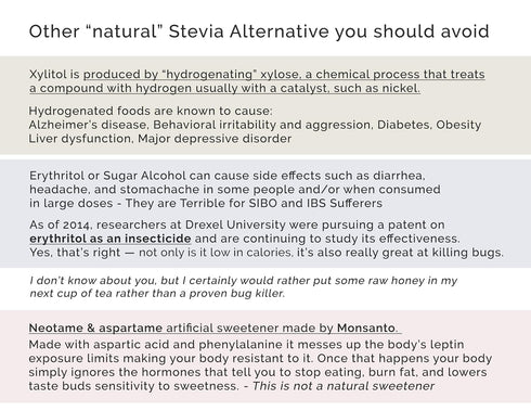 Enzo Easy Use Organic Stevia Powder 200g (7.05oz) - All Natural Sweetener, 12x Sweeter than Sugar
