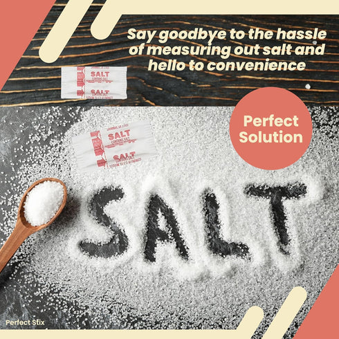 Packets .6 1000 Packets (Packaging Perfect Stix Iodized Salt - Grams - may vary.)